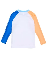 Snapper Rock Big Boys Blue Papaya Ls Rash Top