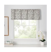 Ellis Curtain Sea Tumble 3" Rod Pocket 100% Cotton Machine Wash and Dry Tailored Valance 50" x 16" Grey