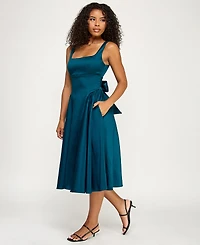 Katia Rae Juniors' Mikado Strapless Midi Dress