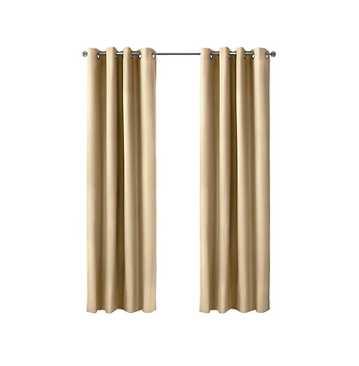 Thermaplus Alpine Blackout Premium Stylish and Functional Grommet Curtain Panel 52" x Taupe