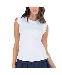 Lucky In Love Women's Bring It on Ribbed Tennis Tank Top