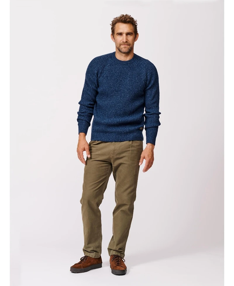 Aubin Men's Ray Fisherman Rib Crew Neck Sweater