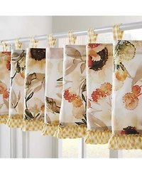 Greenland Home Fashions Somerset Ruffle Trimmed Window Valance 84" x 19" Gold by Greenland Home Fashion