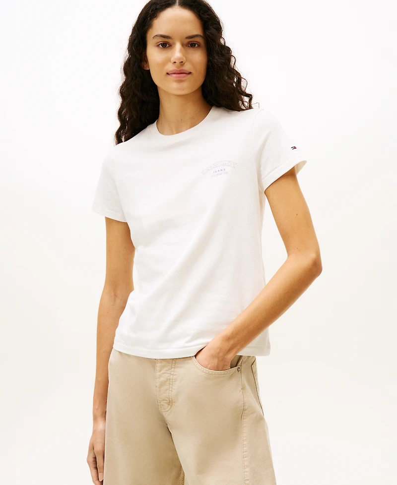 Tommy Jeans Women's Dollar Stack Logo Short-Sleeve T-Shirt