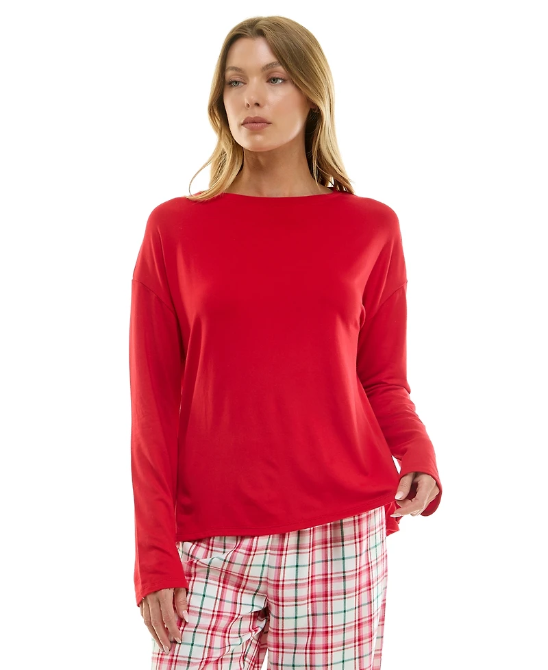 Roudelain Women's Long-Sleeve Drop Shoulder Top