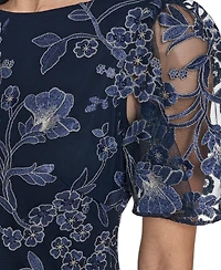 Jessica Howard Women's Short-Sleeve Boat Neck Dress