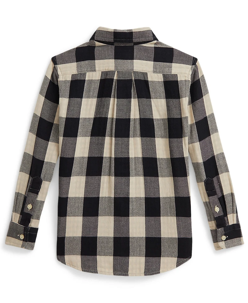 Polo Ralph Lauren 2-7 Buffalo Check Double-Faced Cotton Shirt