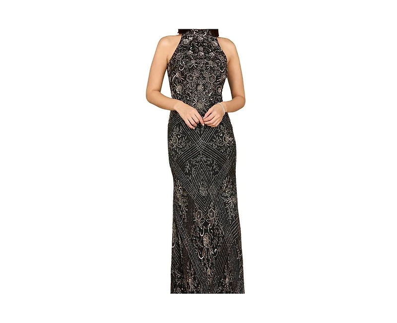 Lara Women's Halter Neck Beaded Dress