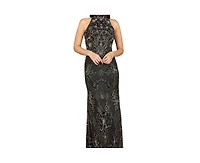 Lara Women's Halter Neck Beaded Dress