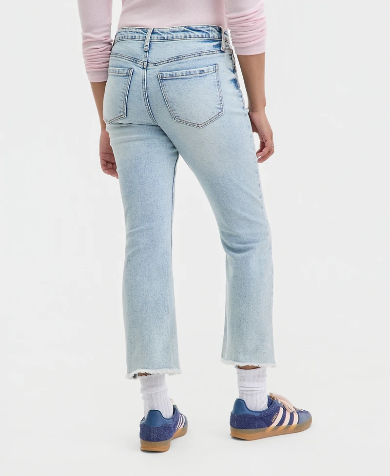 Celebrity Pink Juniors' Mid-Rise Cropped Kick-Flare Jeans