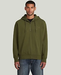 G-Star Raw Men's Quarter-Zip Hooded Sweater