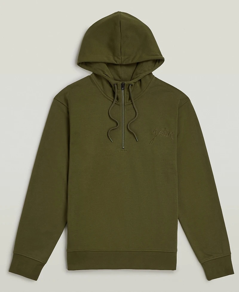 G-Star Raw Men's Quarter-Zip Hooded Sweater