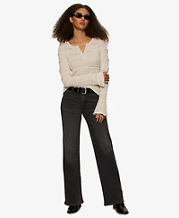 Sanctuary Women's Lovely Lace Button Front Top