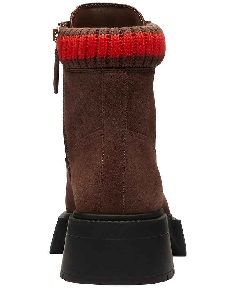 Coach Women's Leah Platform Lace-Up Booties