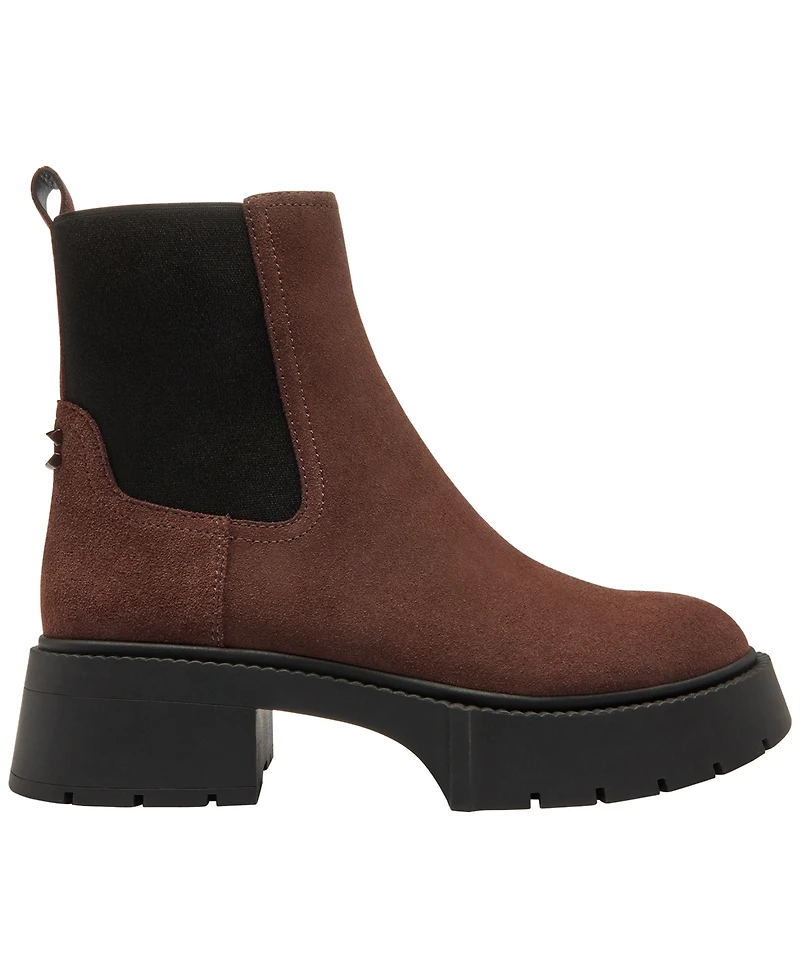 Coach Women's Leah Platform Pull-On Chelsea Booties