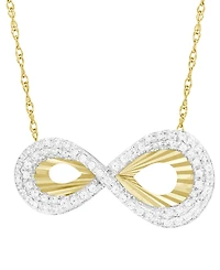 Macy's Diamond Pendant Necklace (1/5 ct. t.w.) in 10K Yellow Gold