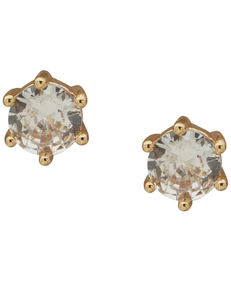 Anne Klein 3-Pc. Cubic Zirconia Gold-Tone Round and Baguette Earrings Set