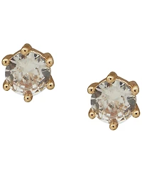 Anne Klein 3-Pc. Cubic Zirconia Gold-Tone Round and Baguette Earrings Set