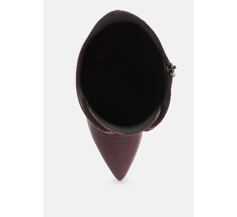 knocturn croc textured over the boots