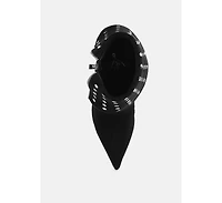 Piccini Stud Embellished Foldover Boots