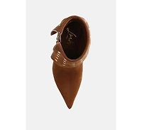 Piccini Stud Embellished Foldover Boots