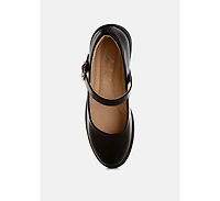 Ejeta Faux Leather Mary Jane Shoes