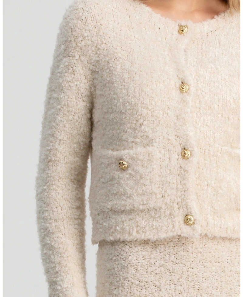 Pietro Brunelli Milano Women's Button Courchevel Cardigan