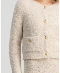 Pietro Brunelli Milano Women's Button Courchevel Cardigan