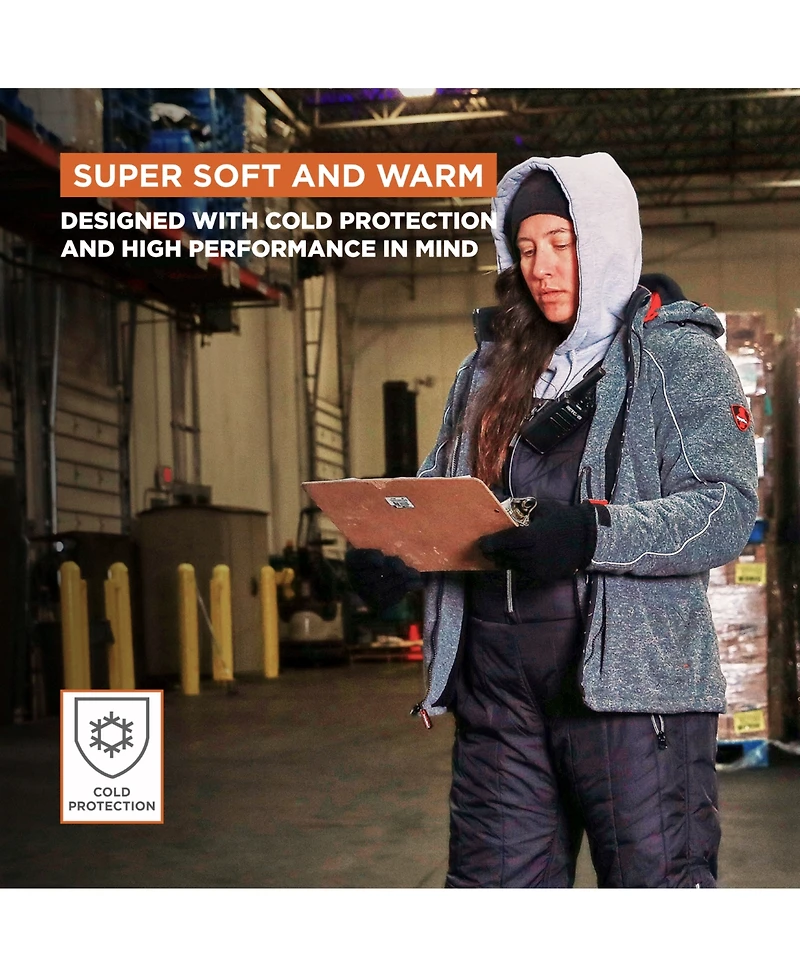 RefrigiWear Men's Dual-Layer Knit Insulated Gloves