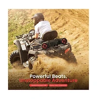 Waterproof Marine Bluetooth Powered Speakers, 800 Watt with Multi-Color Led Lights, 6.5'' for Off-Road, Atv, Utv