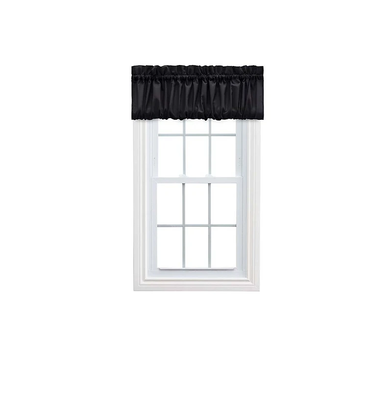 Ellis Stacey 1.5" Rod Pocket High Quality Fabric Solid Color Window Balloon Valance 60"x15