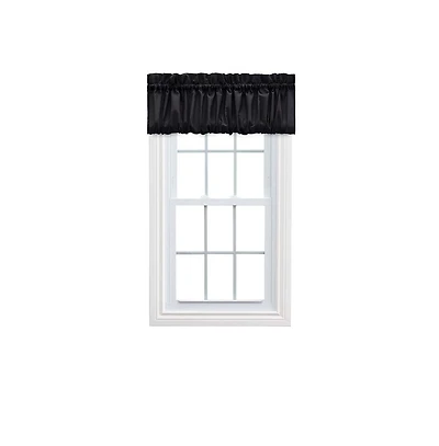 Ellis Stacey 1.5" Rod Pocket High Quality Fabric Solid Color Window Balloon Valance 60"x15