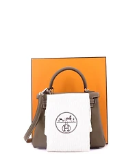 Pre-Owned Hermes 25 Handbag Grey Swift with Palladium Hardware