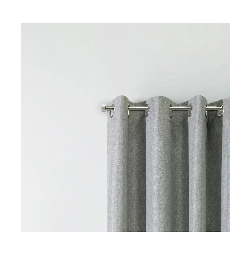 Thermaplus Denver 100% Blackout Grommet Exclusive Curtains for Livingroom 52" x Taupe Grey