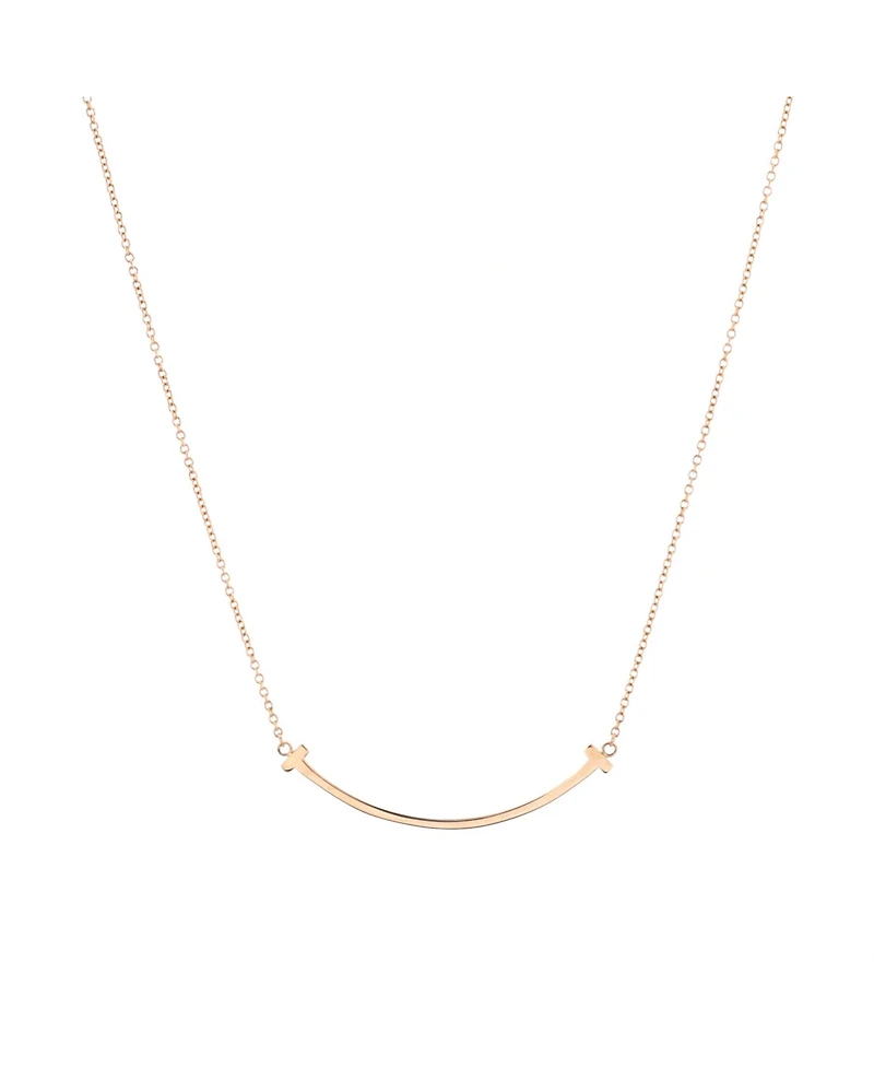 Pre-Owned Tiffany & Co T Smile Pendant Necklace