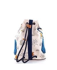 Pre-Owned Hermes Sac Marin Rucksack Backpack Printed Toile