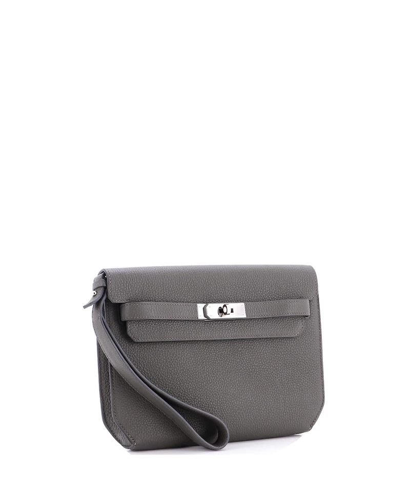 Pre-Owned Hermes 25 Kelly Depeches Pouch Togo