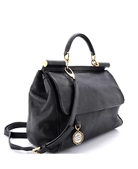 Pre-Owned Dolce & Gabbana Large Soft Miss Sicily Bag Leather