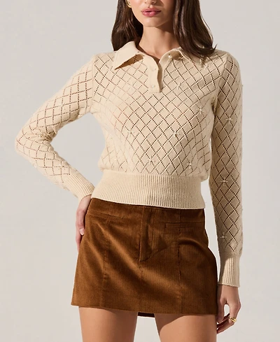 Astr the Label Women's Aspyn Collared Sweater