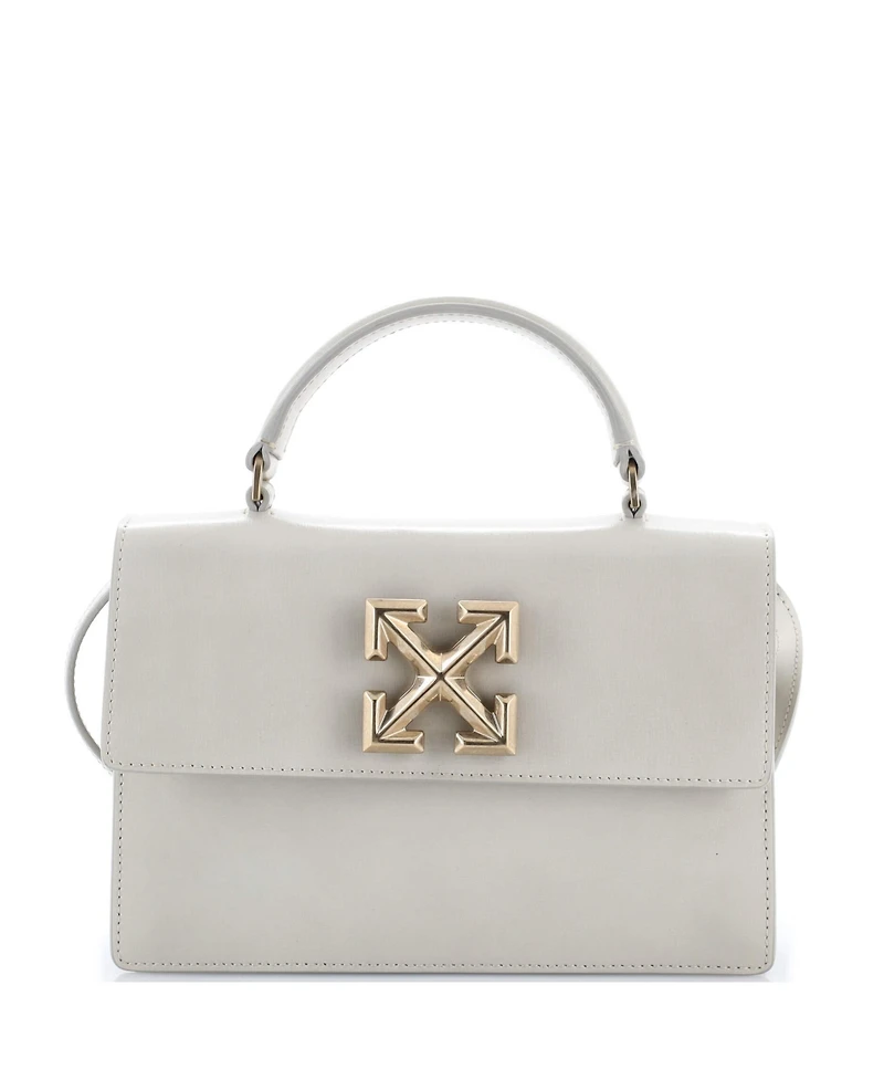 Pre-Owned Off White Jitney 1.4 Bag Leather