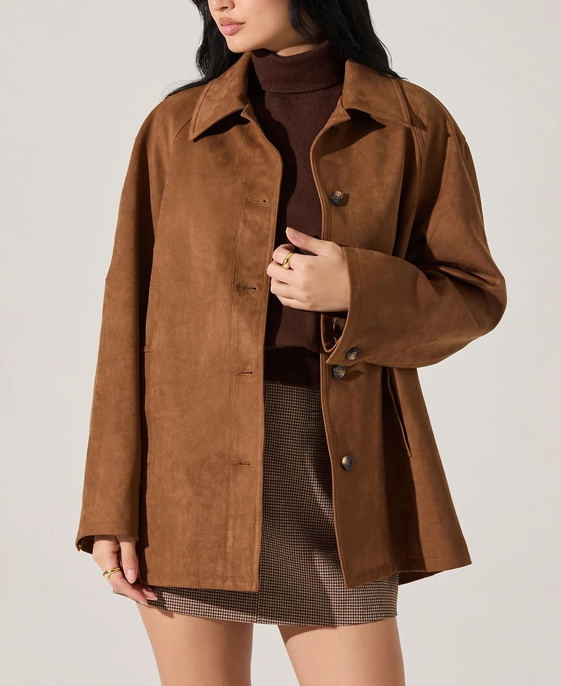 Astr the Label Women's Presleigh Collared Long-Sleeve Jacket