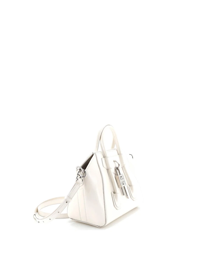 Pre-Owned Givenchy Mini Antigona Lock Bag Leather