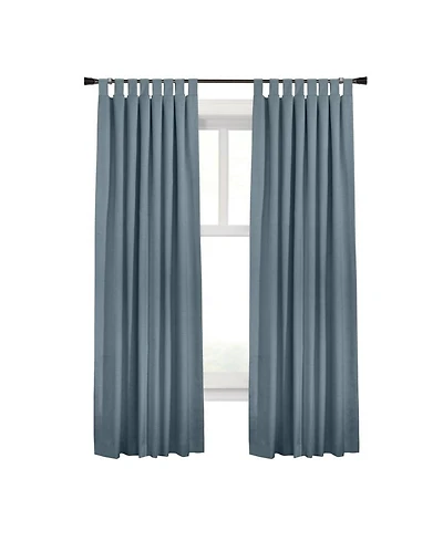 Commonwealth Ventura Tab Top Dressing Window Curtain Panel Pair - 52"x63", Blue