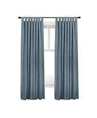 Commonwealth Ventura Tab Top Dressing Window Curtain Panel Pair - 52"x63", Blue
