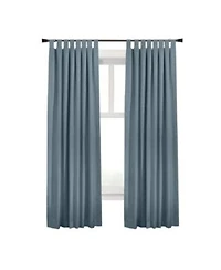 Commonwealth Ventura Tab Top Dressing Window Curtain Panel Pair 52 X22x63 X22 Blue