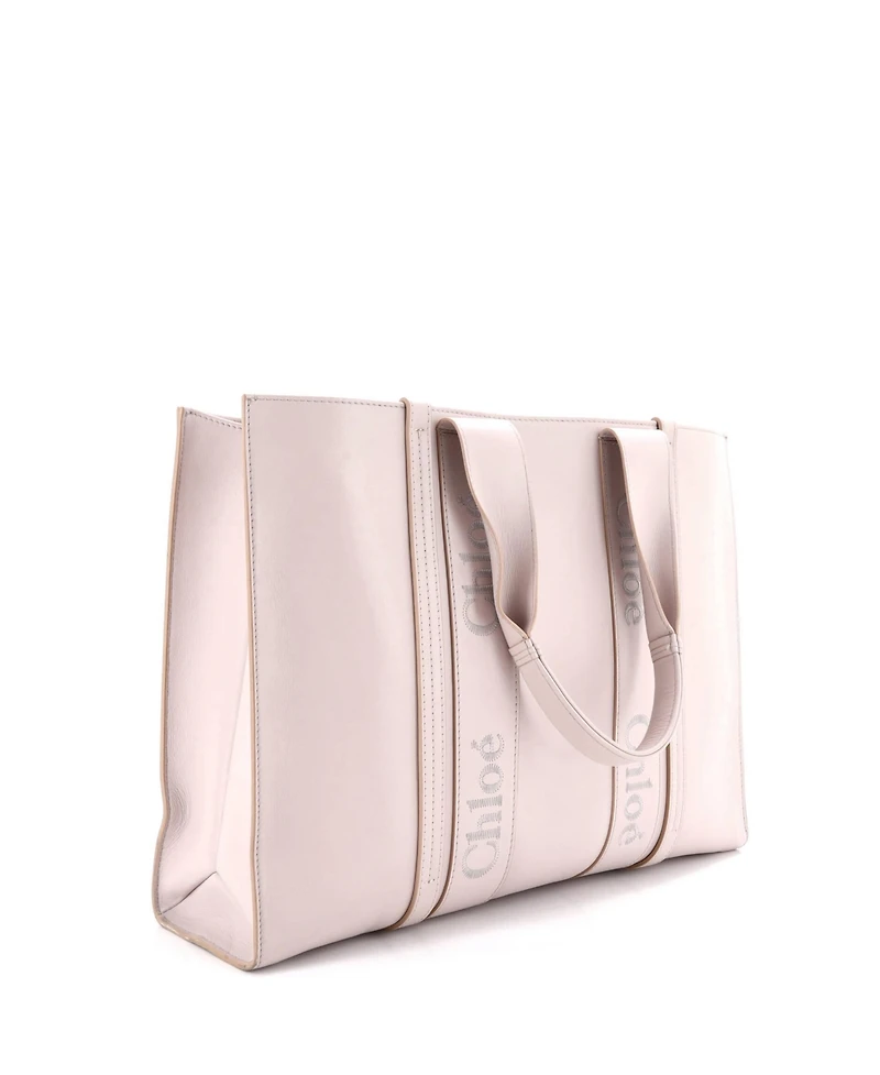 Pre-Owned Chloe Large Woody Tote Leather