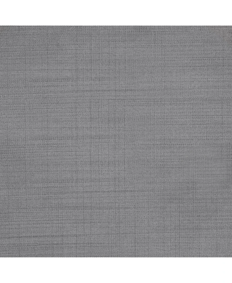 Thermaplus 100% Polyester Mason Lightweight Texture Printed Blackout Grommet Curtain Panel 52" x 63" Silver