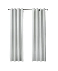 Thermaplus Marissa Blackout Uv Protection Grommet Curtain Panel for Windows 52" x 95" Light Grey