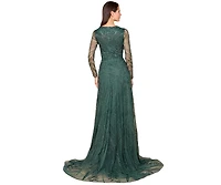 Lara Women's A-line Beaded Dress with Sleeves