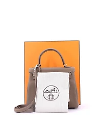 Pre-Owned Hermes Kelly 25 Handbag Togo with Palladium Hardware